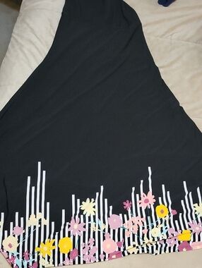 LuLaRoe Black and Gray Maxi Skirt XXS